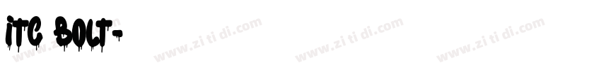 ITC BOLT字体转换